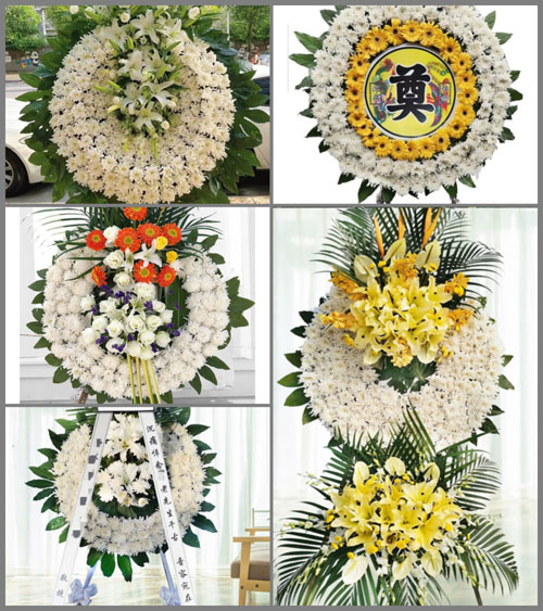 浙江省衢州常山县白石镇十八里村花圈速递