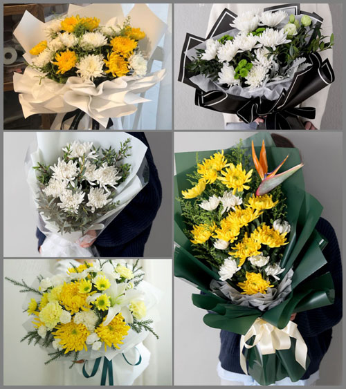 浙江省衢州常山县白石镇十八里村白事花束代送